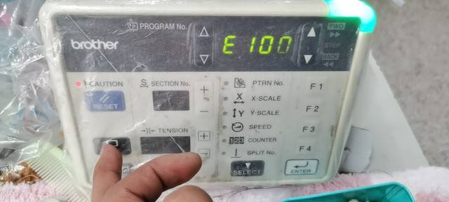 兄弟brother電控出現E100怎么消除
